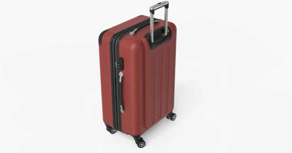 A Large Rolling Suitcase (Standing Upright)