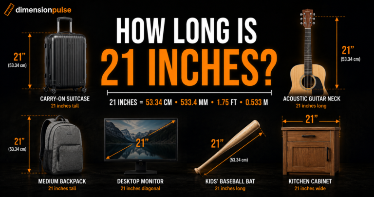 How Long Is 21 Inches