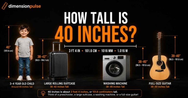 How Tall is 40 Inches