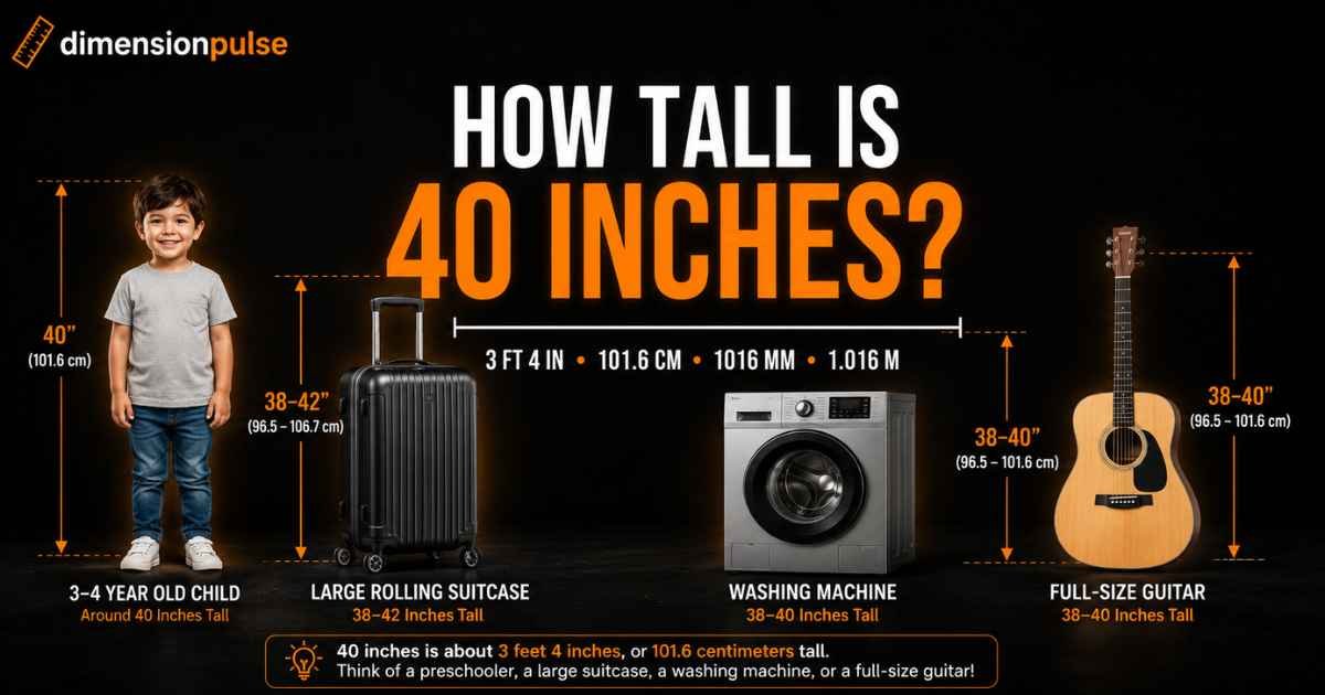 How Tall is 40 Inches